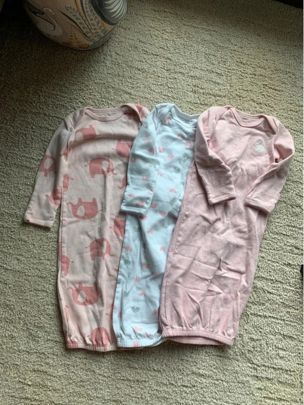 Carter's 3-Pack Long-Sleeve Sleep Gowns